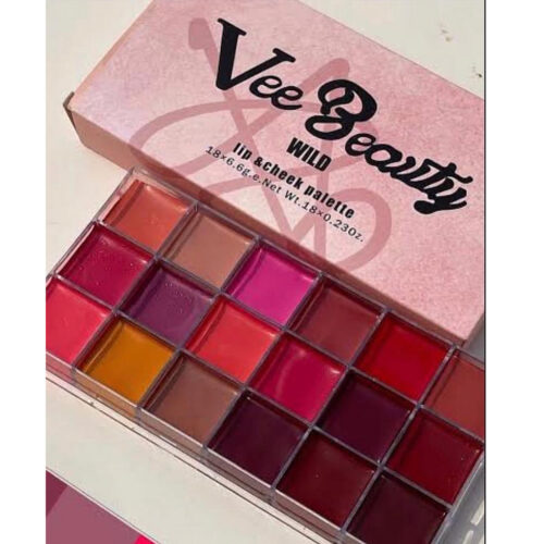 Vee Beauty Wild Lip Palette Cheeks and Lip