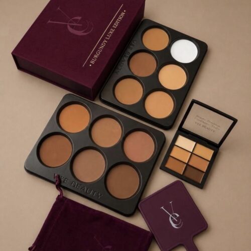 New Vee Beauty 12 in 1 Burgundy Luxe Powder Palette